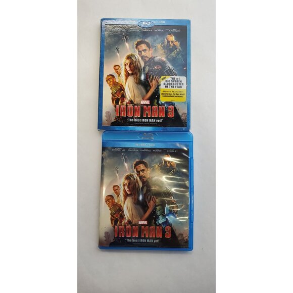 Marvel Iron Man 3 - Blu-ray Disc - DVD 2013 - Robert Downey Jr. with Slipcover - Picture 2 of 10